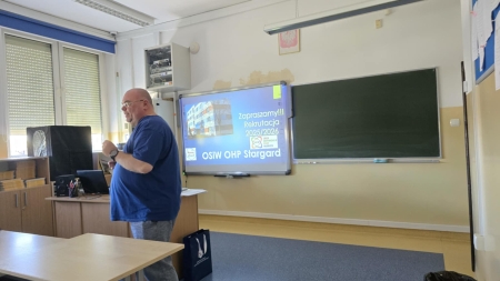Kierownik OSiW – Norbert Śliwa gościem naszej szkoły!