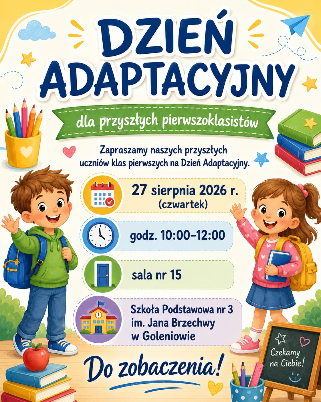 DZIEŃ ADAPTACYJNY DLA PRZYSZŁYCH PIERWSZOKLASISTÓW 