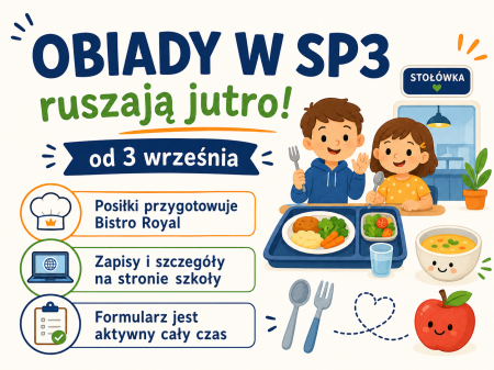 Obiady w szkole ruszają!