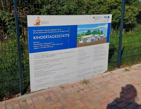 Dyrekcja w zaprzyjaźnionym przedszkolu z Greifswaldzie. 